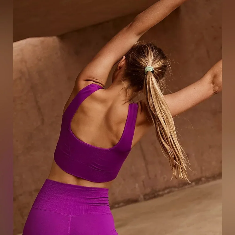 FREE PEOPLE Good Karma Square Neck Bra Crop Top XS/S - Picture 3 of 9